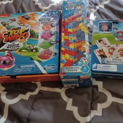 3 Kids Game Lot (TOP Wing And Two Paw Patrol)