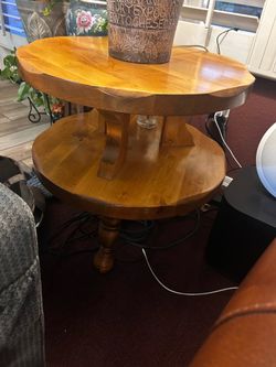 2 tier MCM side accent table