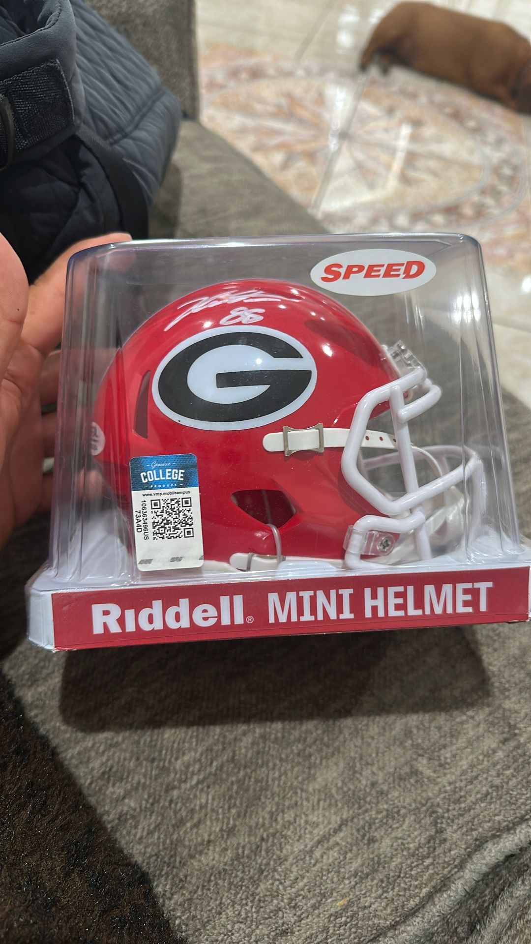 Jalen Carter Mini Helmet Georgia