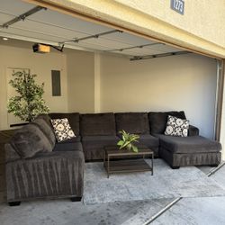 Charcoal Gray Sectional Couch