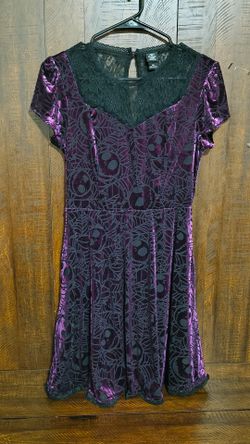 Nightmare Before Christmas Velvet Skater Dress