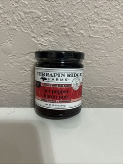 Hot Pepper Bacon Jam by Terrapin Ridge Farms – One 10.5 oz Jar