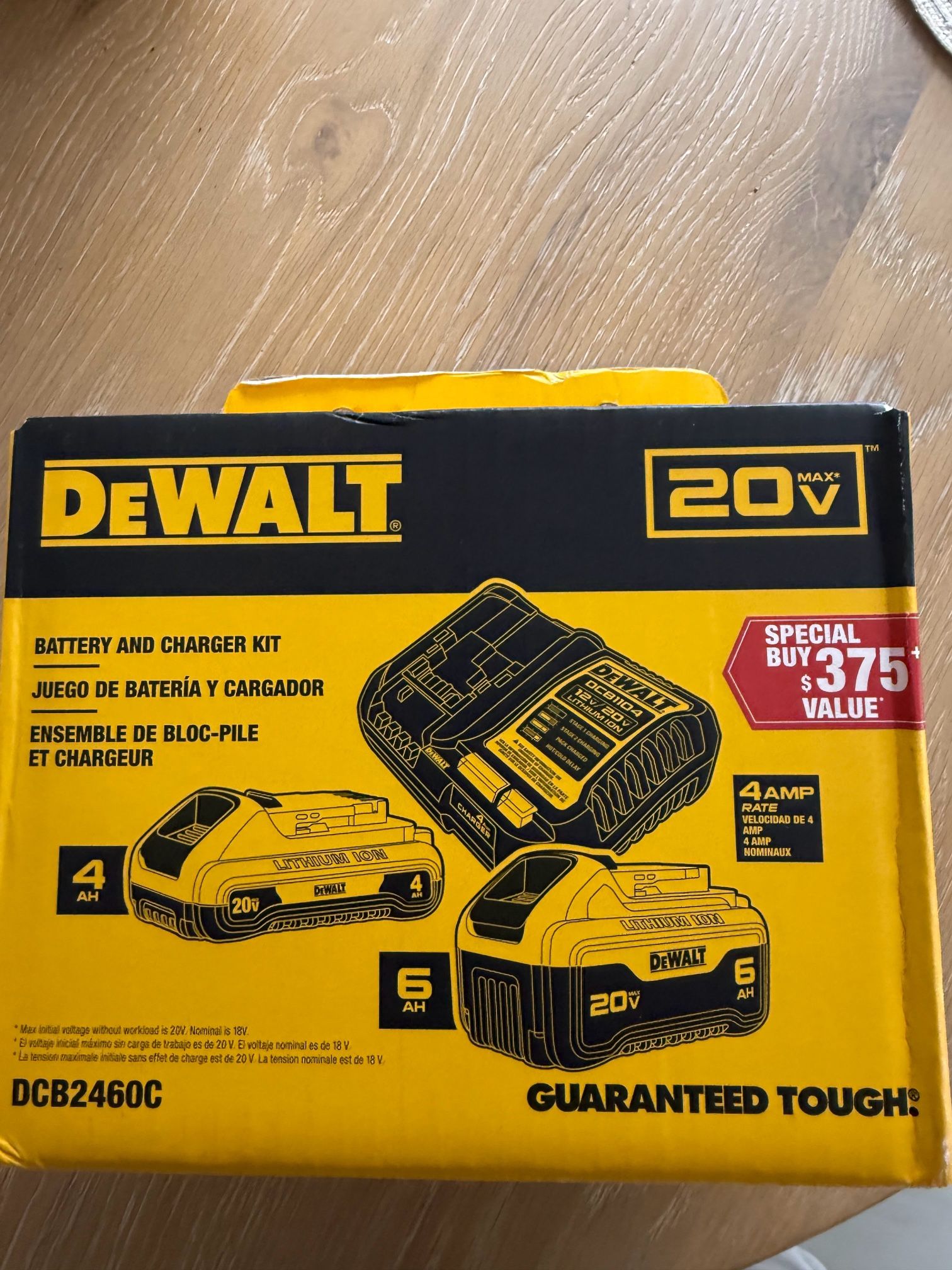 DEWALT 20V MAX Lithium-Ion 6.0Ah and 4.0Ah Battery and Charger Starter Kit