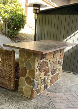 Outside island bar handmade