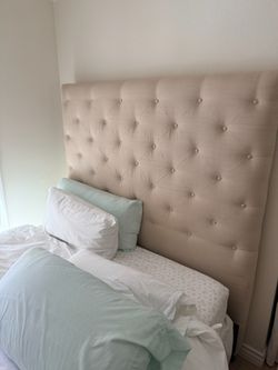 Queen upholstered headboard