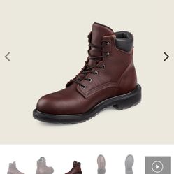 SIZE 10.5 RED WING THE SUPERSOLE WATERPROOF LEATHER SAFETY TOE BOOTS BRAND NEW