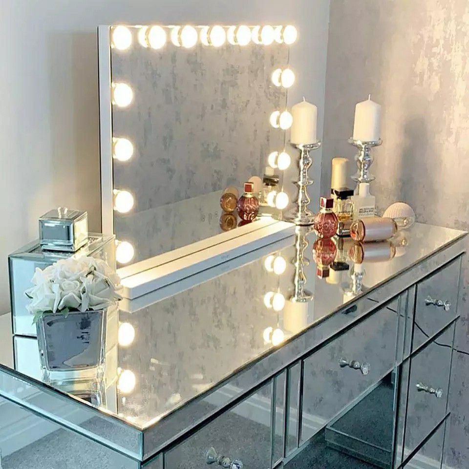Large Hollywood vanity mirror