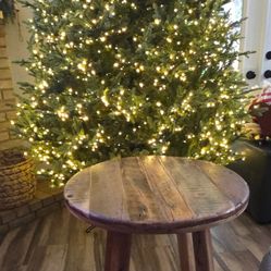Rustic Solid Wood Coffee Table + Side Table Set