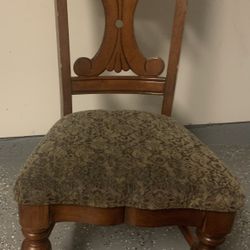 American Signature Wood Chair W/ Soft Cushion Material -new