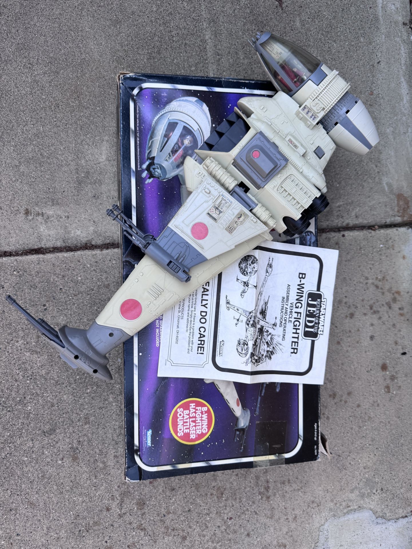 1984 Kenner Star Wars B-Wing Complete With Box