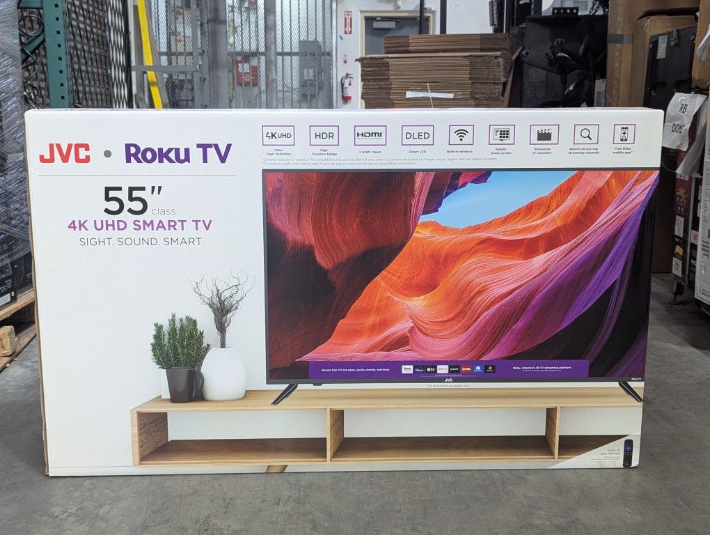 JVC LT-55MAW595 55" 4K Roku Smart LED TV