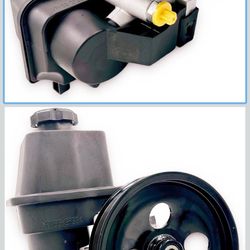 Power Steering Pump with Pulley Reservoir Compatible With 2004-2007 for Buick Rainier,2002-2006 for Chevrolet Trailblazer EXT, 2002-2009 for GMC Envoy