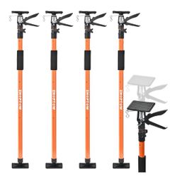 ☆ Adjustable Support Pole - Cabinet Jack, Drywall Lift, 4-Pack,45-114Inch Adjustable Height, Supports Up to 154lbs, Telescopic 3rd Hand System for Cei