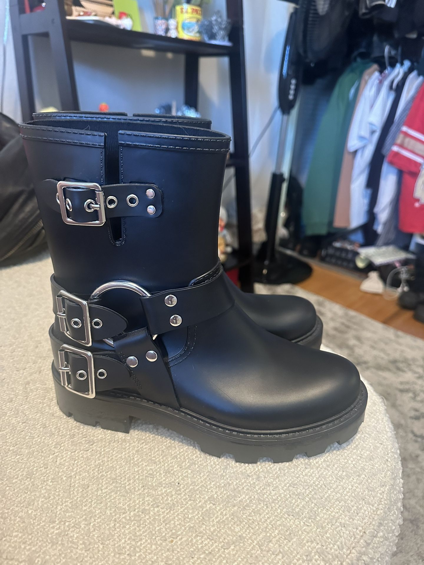 Jeffery Campbell Moto Boots