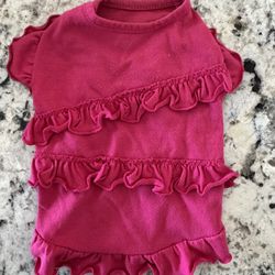 Dog Top With Ruffles 