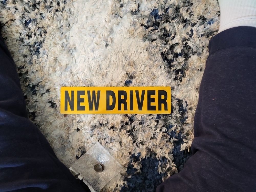 Magnetic New Driver Sign