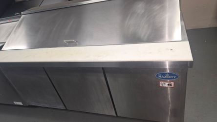 72" sandwich prep table