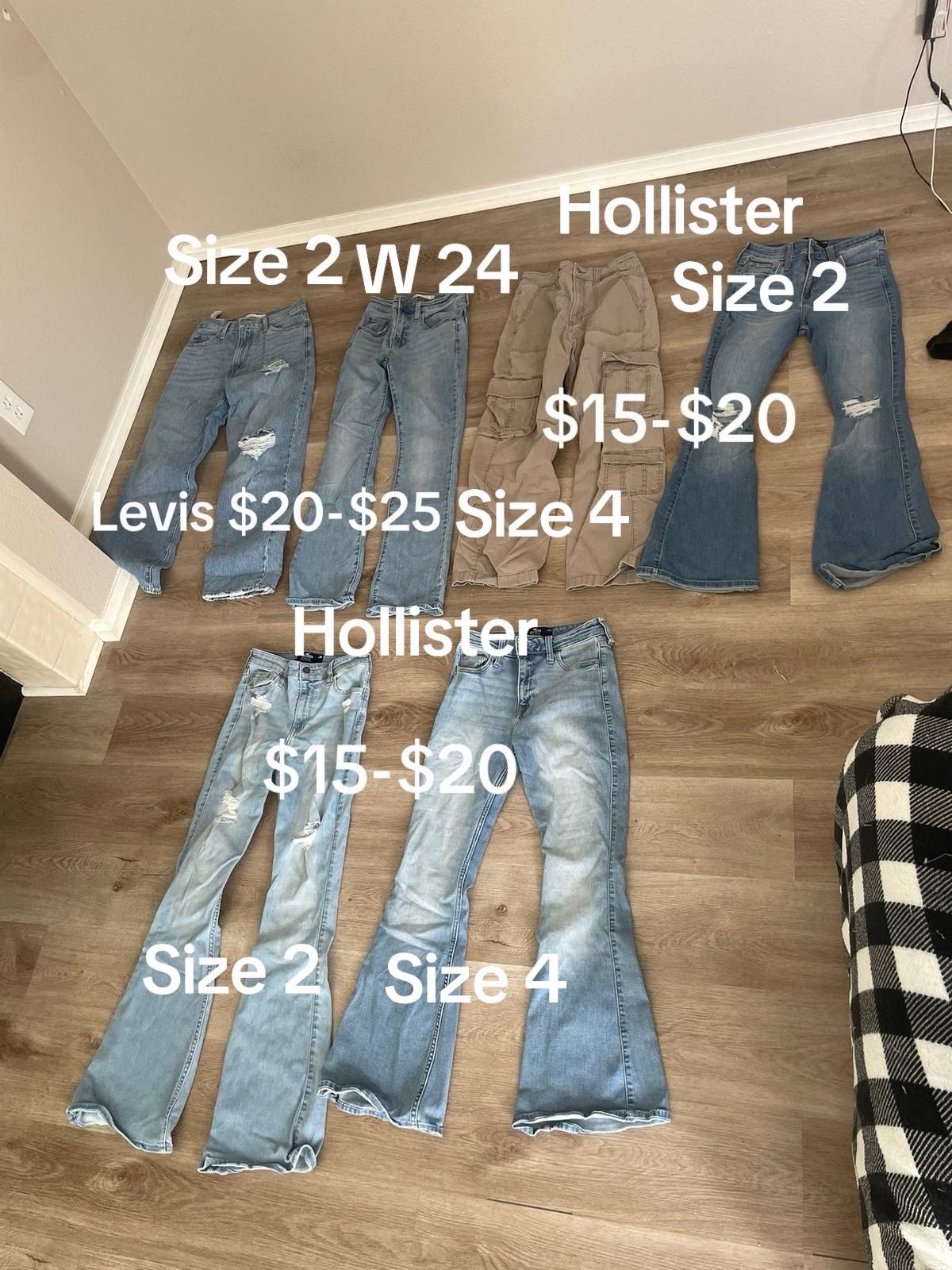Hollister And Levis Jeans