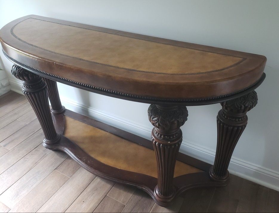 All 4 Pieces- Henredon Leather Top Furniture