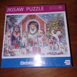 Christmas Pets Jigsaw Puzzle 100 Pieces New
Cute Christmas Pets jigsaw puzzle. Has 100 pieces. Good for ages 3 and up. Still sealed in plastic.