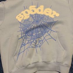 Sp5der Sky Blue Hoodie