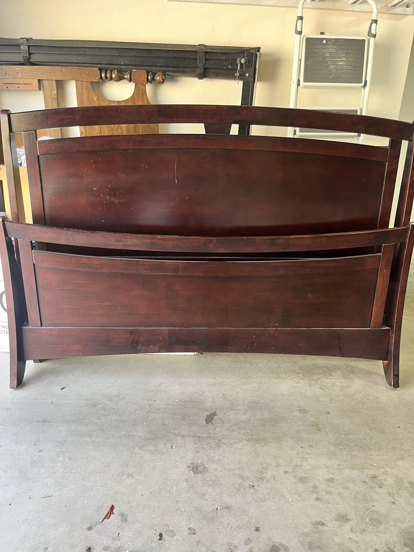 Sleigh Bed And Frame - King Size