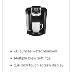Coffeemaker Keurig 2.0 in black and chrome