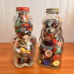 Antique Figurine Coin Bottles