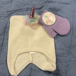 Kids Costume  Set Beanie & Mitten set 🦄