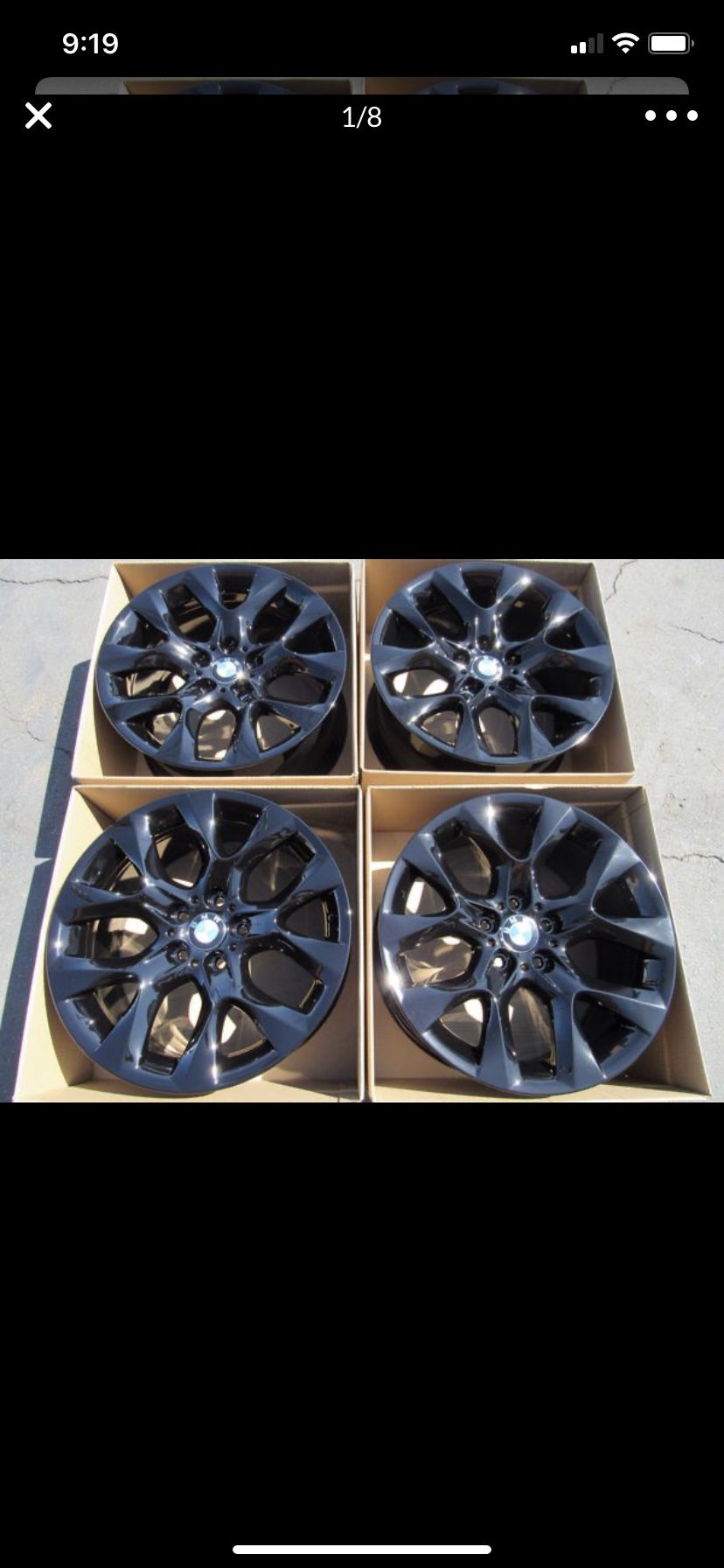 19” BMW X5 factory wheels 19inch gloss black rims X5 Bmw