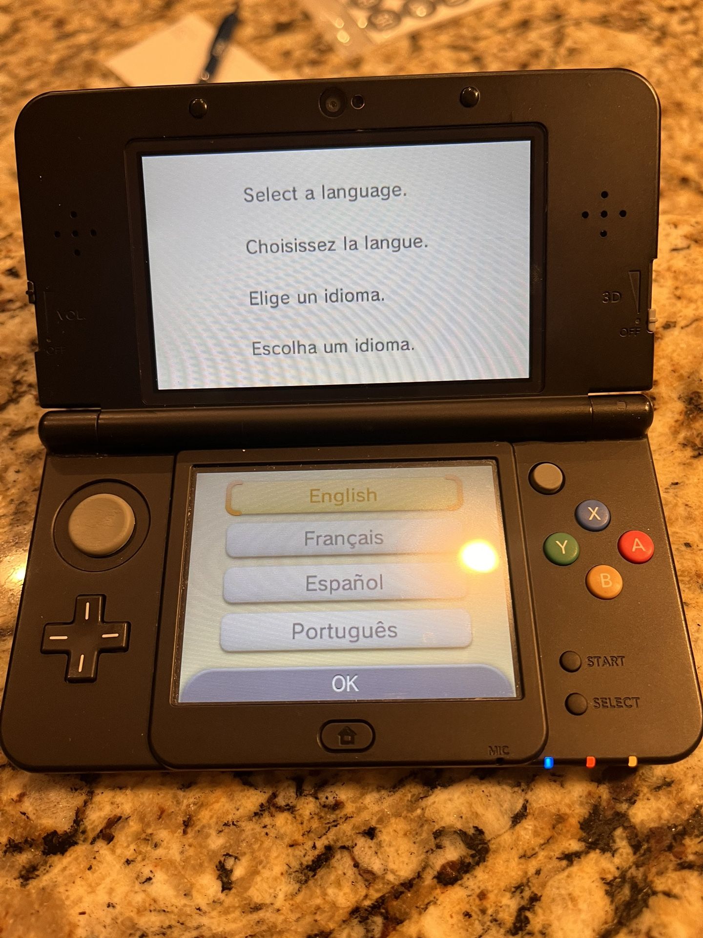 Nintendo 3DS - Black Original Edition Super Mario 