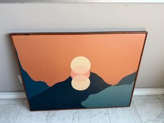 Modern Abstract Mountain Landscape Painting – 40x34 – Westwood / Wilshi