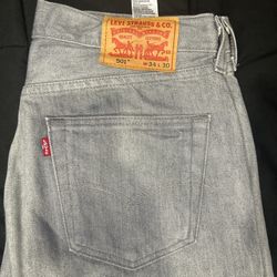 Grey Levi’s 501