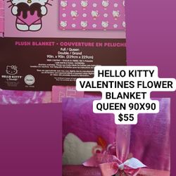 Hello Kitty Valentines Blankets