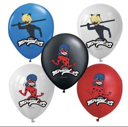 MIRACULOUS LADYBUG 15pcs Latex Party Decoration Balloons