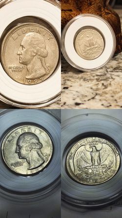 Error 😵!! 1983-P Spitting Eagle Quarter – Double Error, Misaligned Strike !