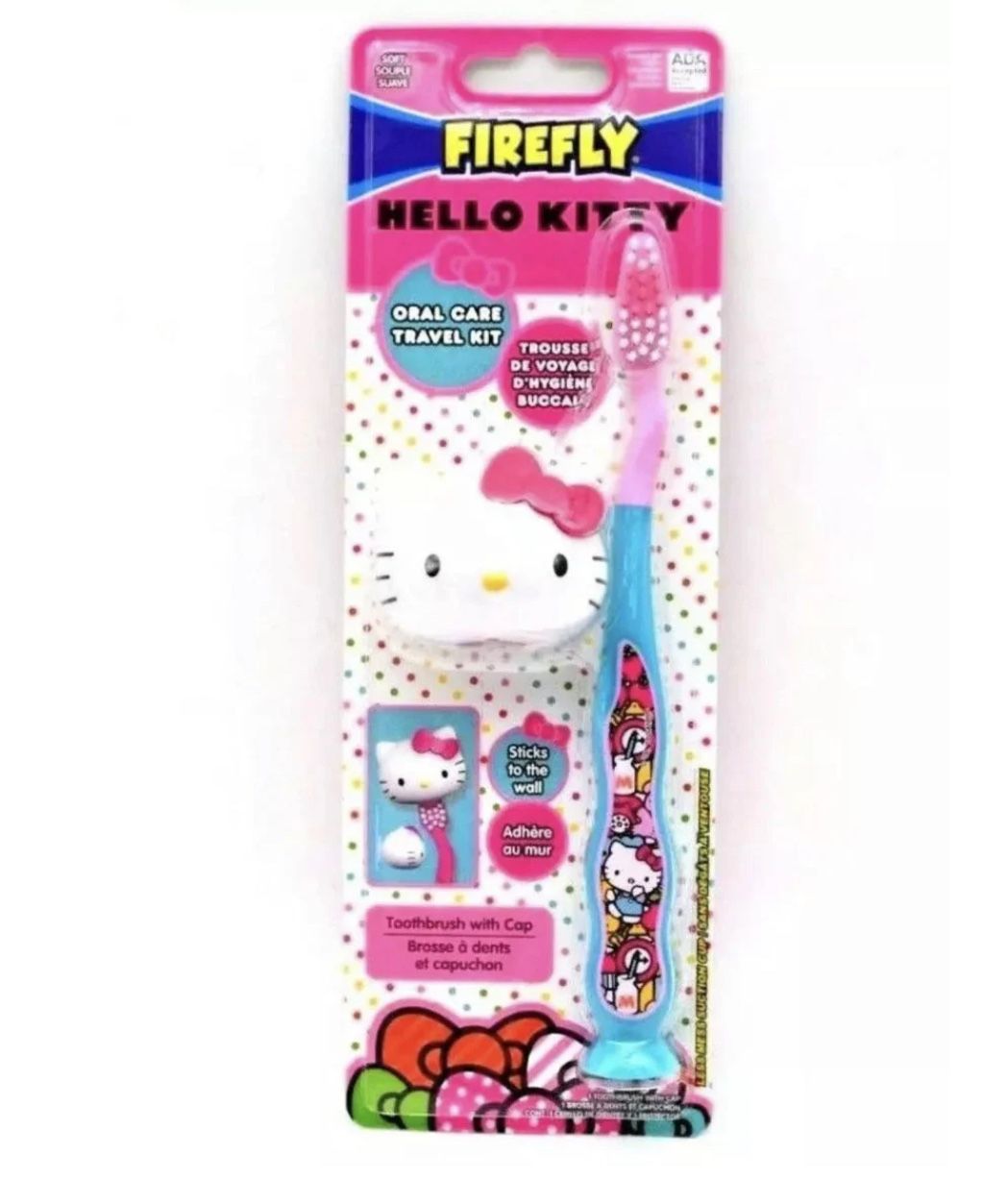 Sanrio Firefly Hello Kitty Soft Toothbrush w/ Cap Travel