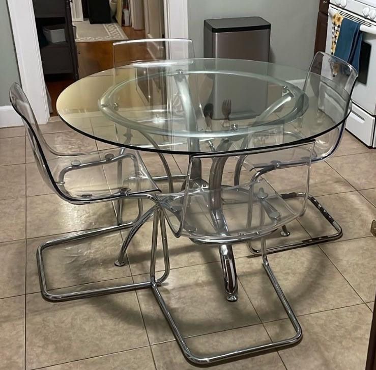 Glass Table Set