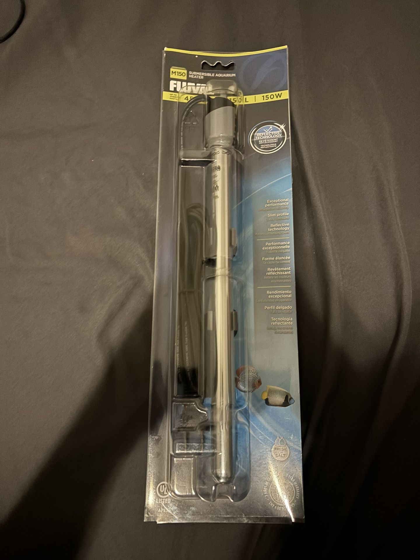 M150 Fluval 45 Gallon Aquarium Heater 150w 