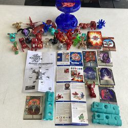 Bakugan with cards and accessories toy lot