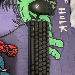 Razer keyboard and Logitech mouse