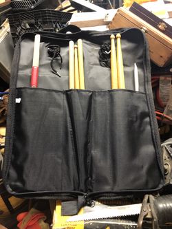Drum sticks and case