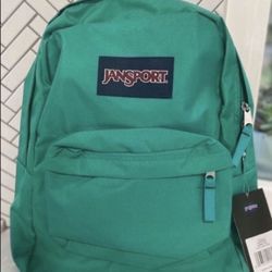 Green Jansport Backpack