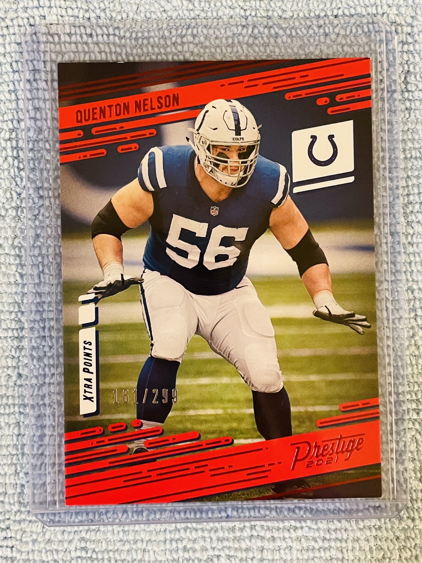 Quenton Nelson Indianapolis Colts 2021 Panini Prestige Xtra Points Red /299
