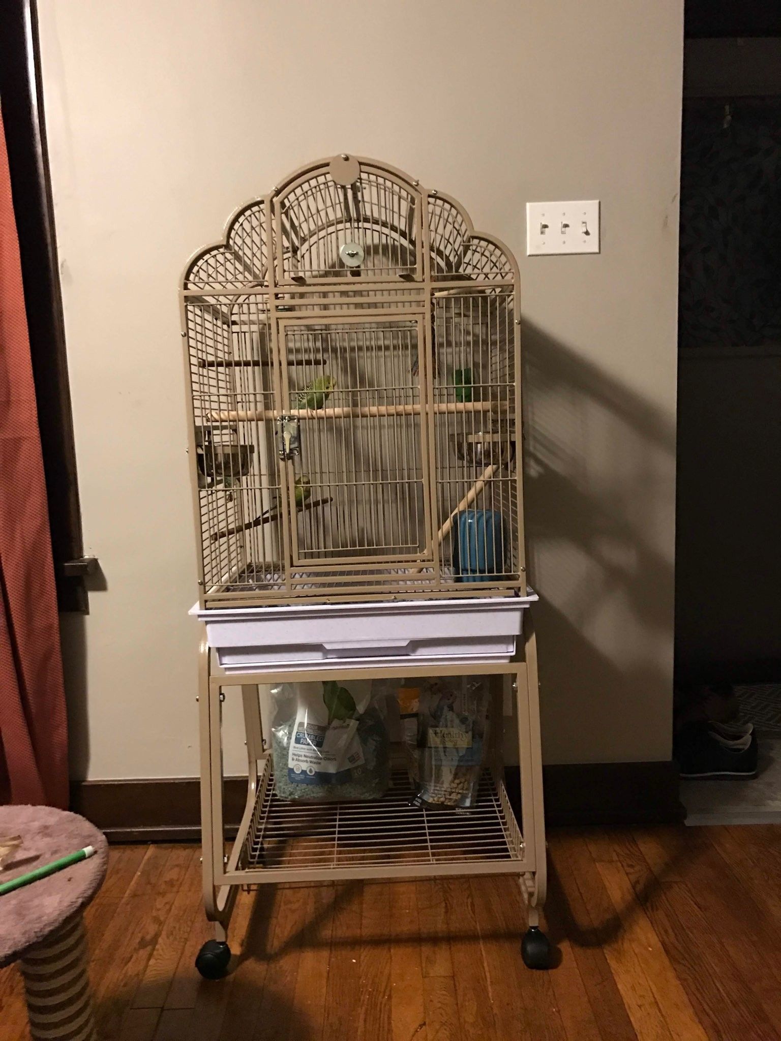 Large standing bird cage