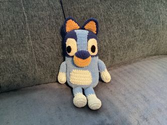 Handmade Crochet Bluey Stuffed Plush Doll