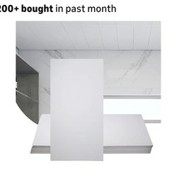 7356: 10-Pack Drop Ceiling Tile 2ft x 4ft, Smooth White PVC Ceiling Panel 24 x 48in, 5mm thicknesses Waterproof Reusable and Fire-Rated, 80 Sq. Ft (10