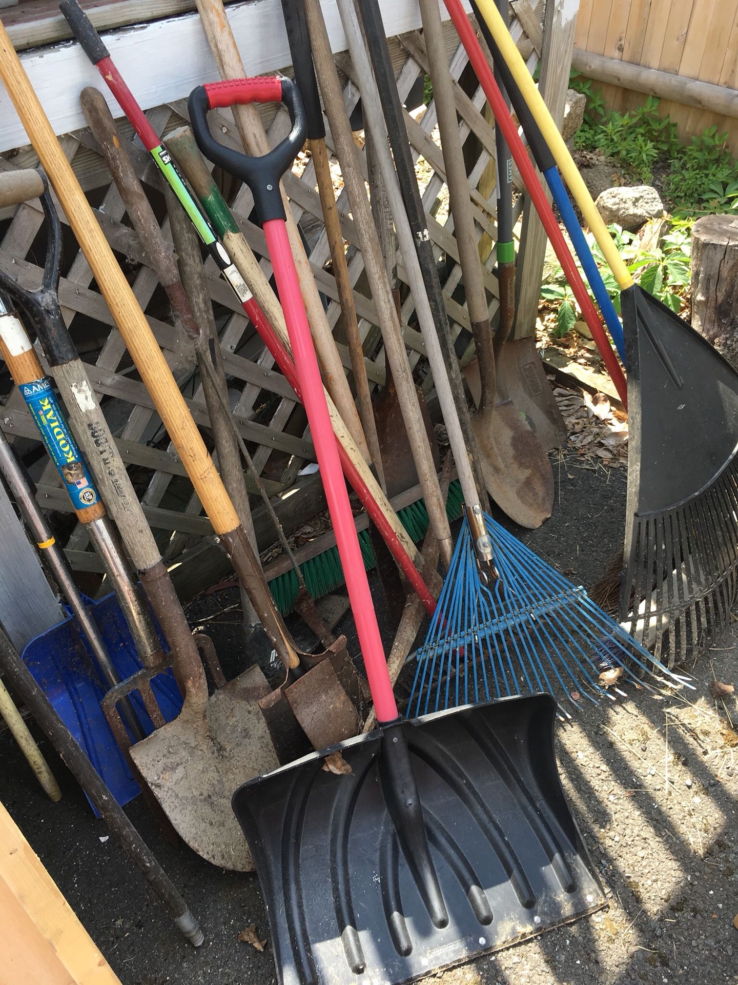 Yard tools $5 each. Must go today