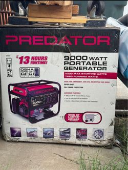Predator 9000 Watt Portable Generator