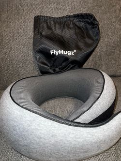 FlyHugz Travel Neck Pillow with Carry Bag